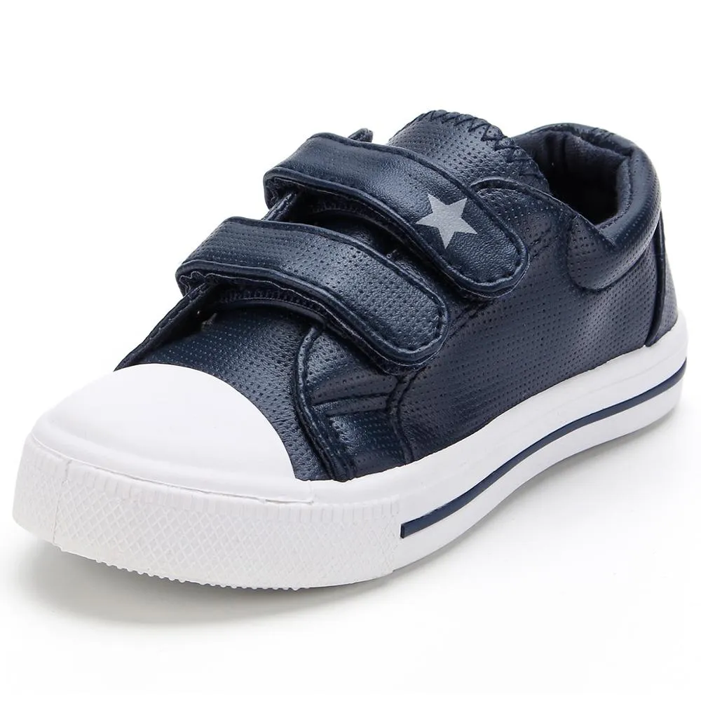 Kids Shoes Cartoon Dinosaur Printed Dual Hook & Loop Sneakers