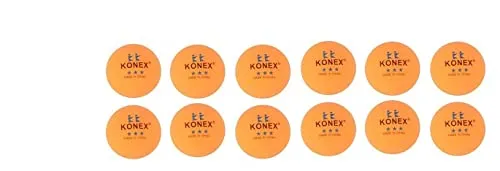 KONEX Plastic Tennis Ball, Size Large (Orange)