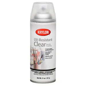 Krylon UV-Resistant Clear Acrylic Coating Spray Paint, Matte, 11 Ounces