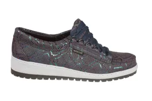 'Lady' women's lace-up shoe - Dark brown mix
