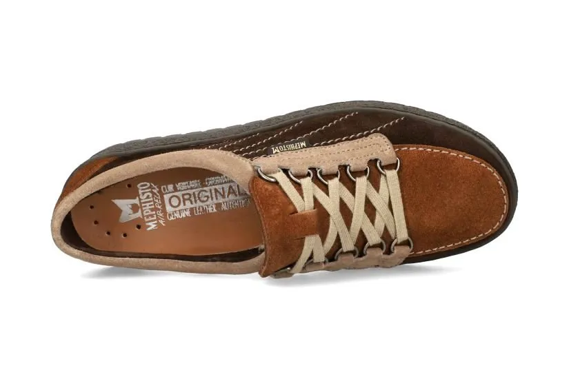 'Lady' women's lace-up sneaker - brown