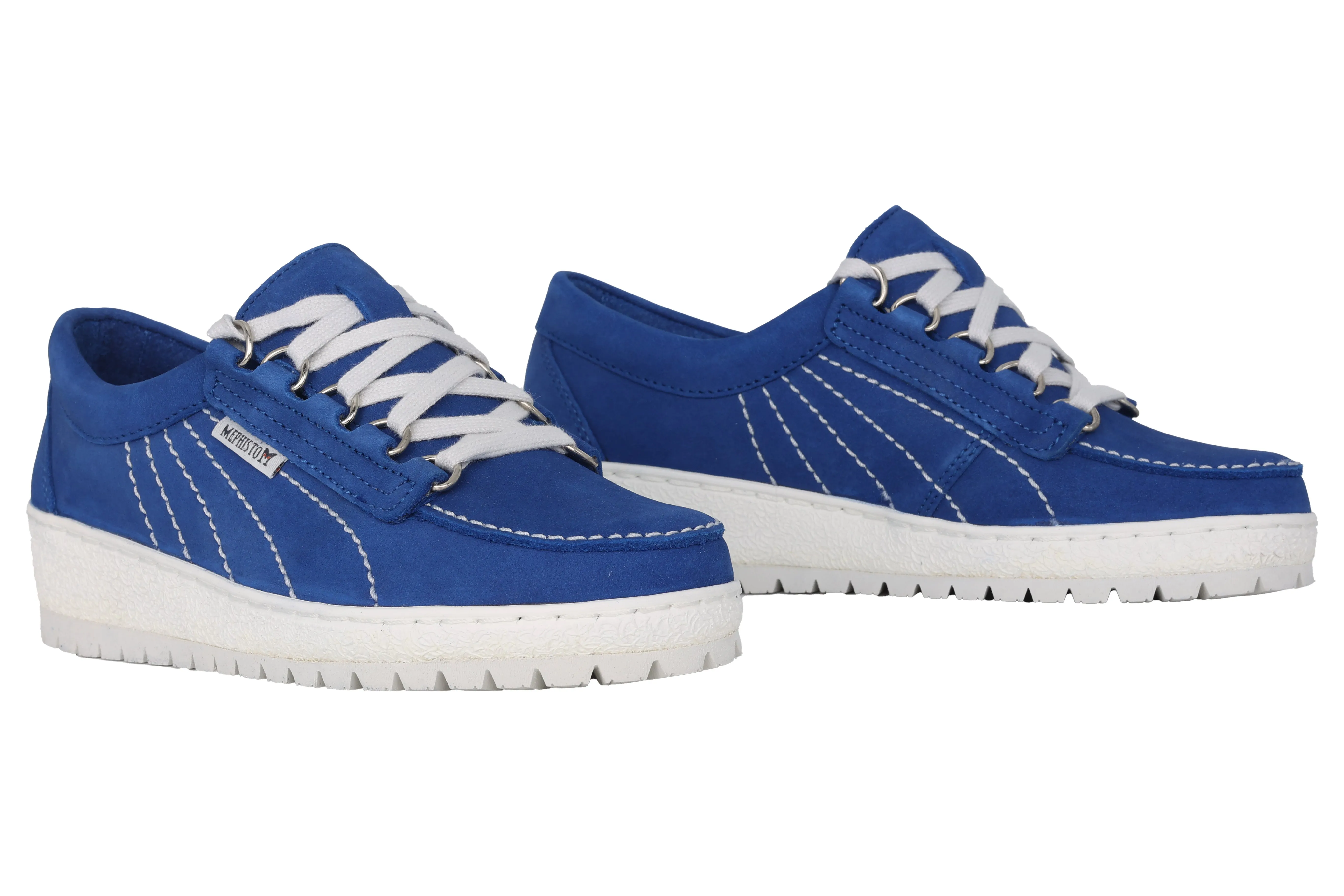 'Lady' women's mmephisto originals lace-up shoe - blue