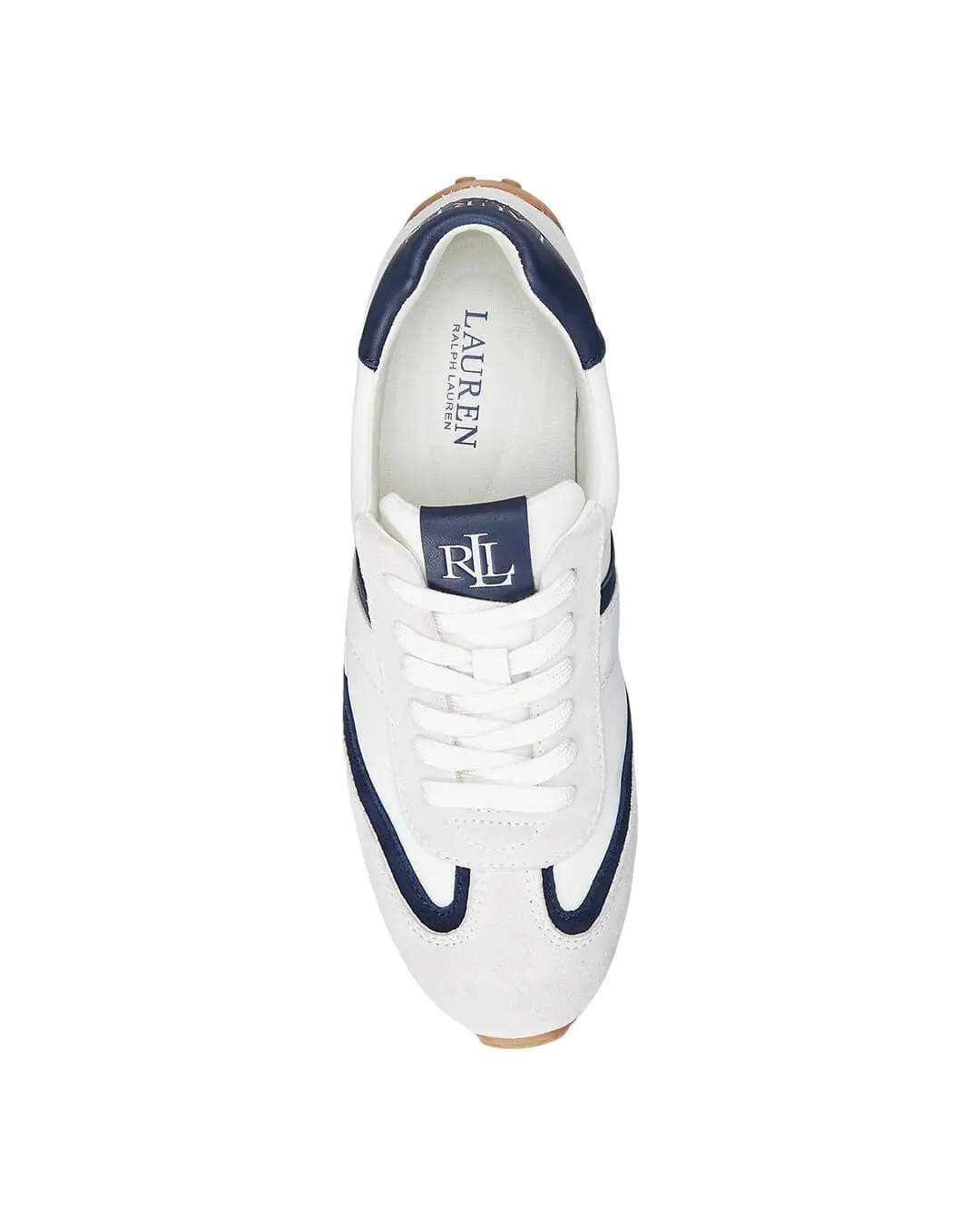 Lauren by Ralph Lauren White Dani Low Top Lace Sneakers