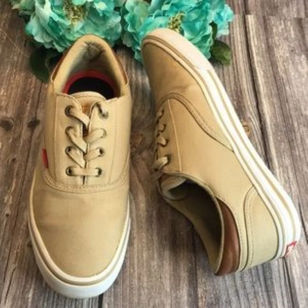 LEVI'S Ethan Khaki Canvas Sneakers 8.5M