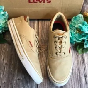 LEVI'S Ethan Khaki Canvas Sneakers 8.5M
