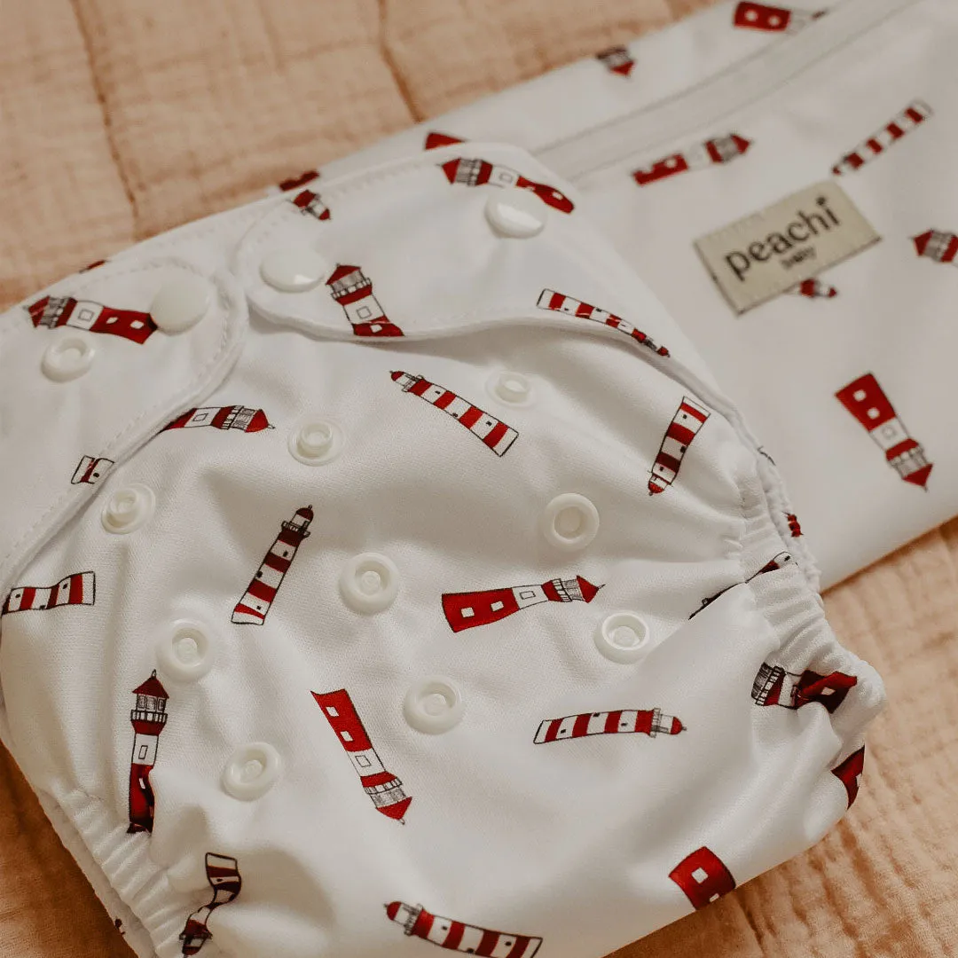 Lighthouse Reusable Nappy Set