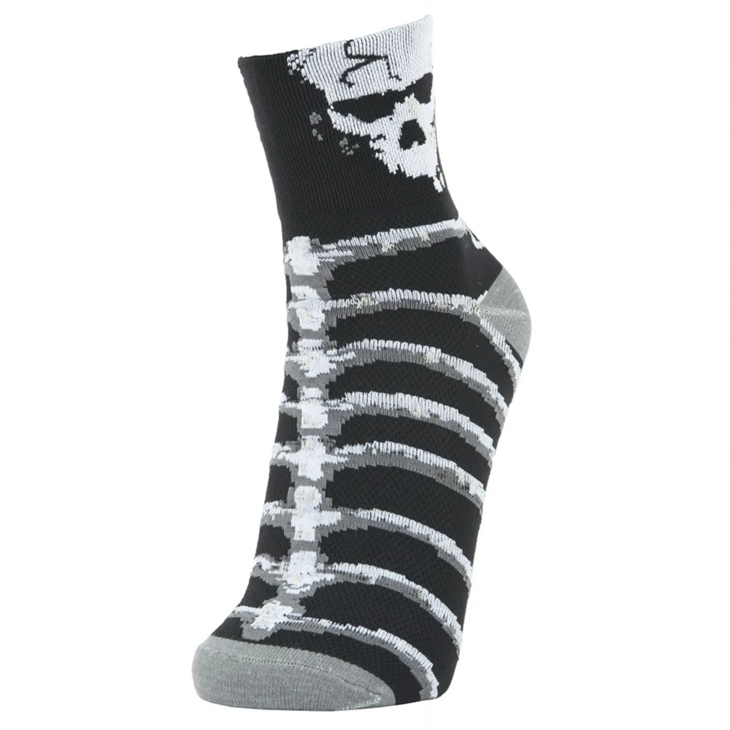 LIN Sports Cycling Hiking Socks Skeleton