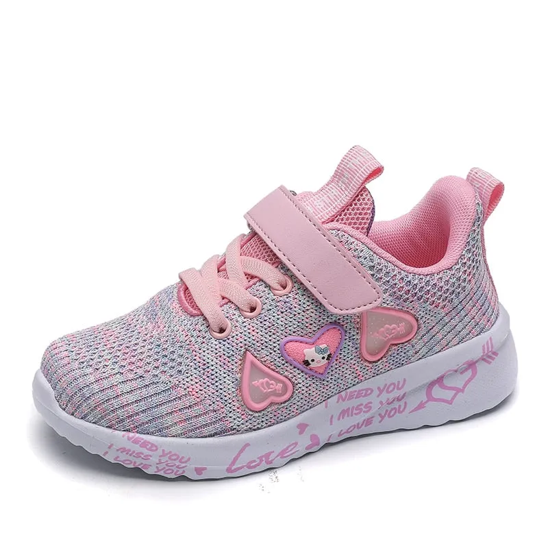 Little Girl Summer Breathable Sport and Running Pink Shoes Purple