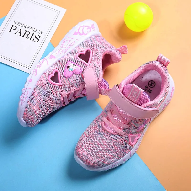 Little Girl Summer Breathable Sport and Running Pink Shoes Purple