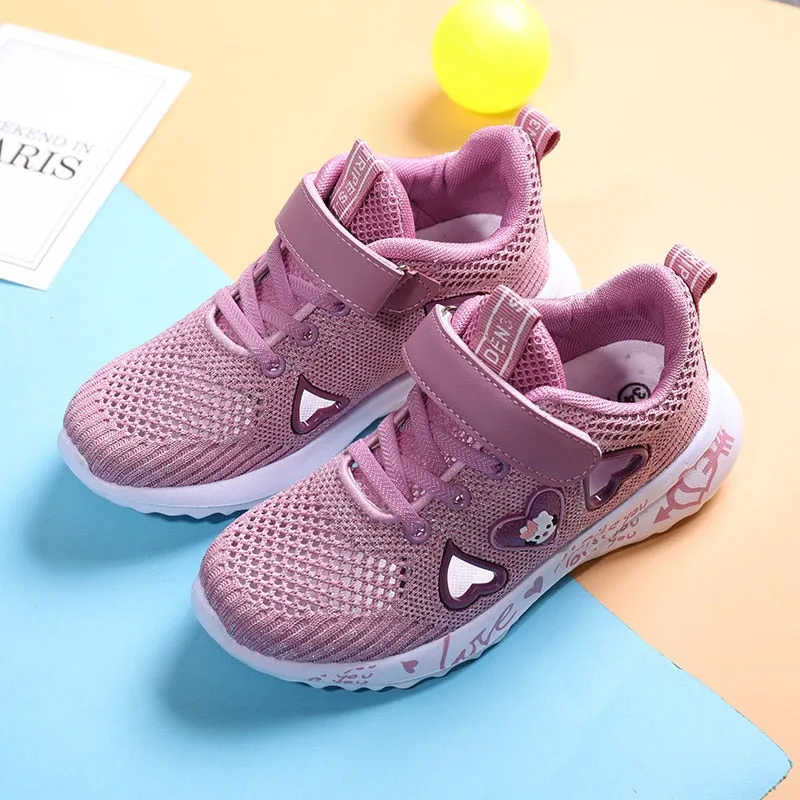 Little Girl Summer Breathable Sport and Running Pink Shoes Purple