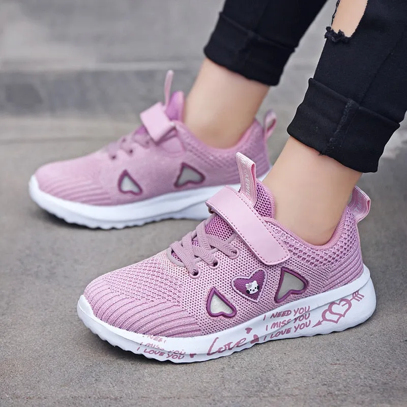 Little Girl Summer Breathable Sport and Running Pink Shoes Purple