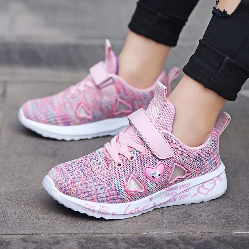 Little Girl Summer Breathable Sport and Running Pink Shoes Purple