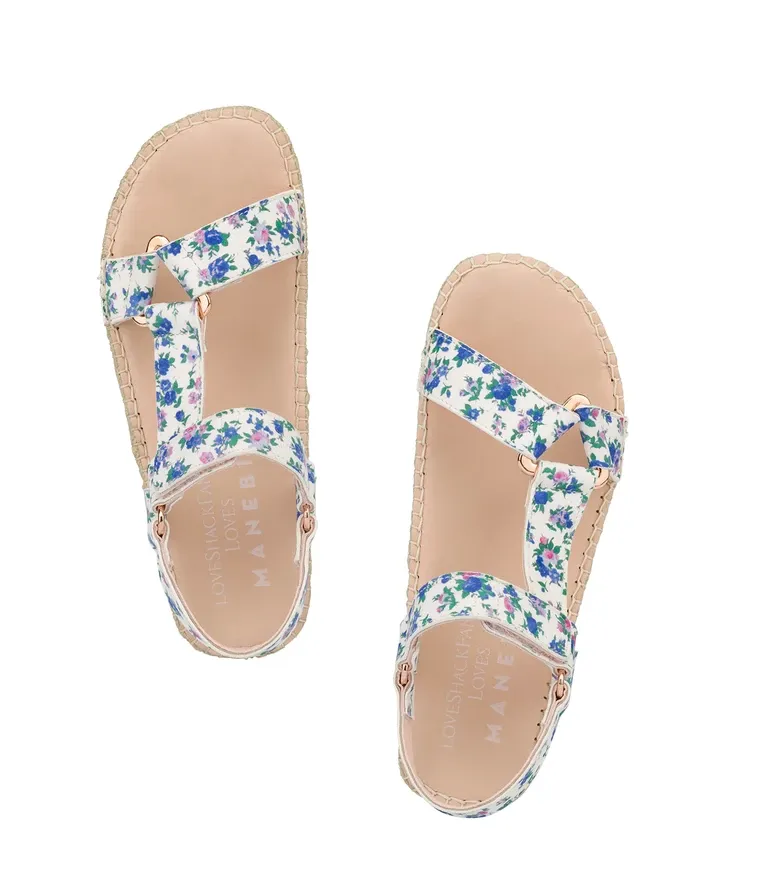 LoveShackFancy Loves Manebí - Hiking Sandals - Bluejay Song