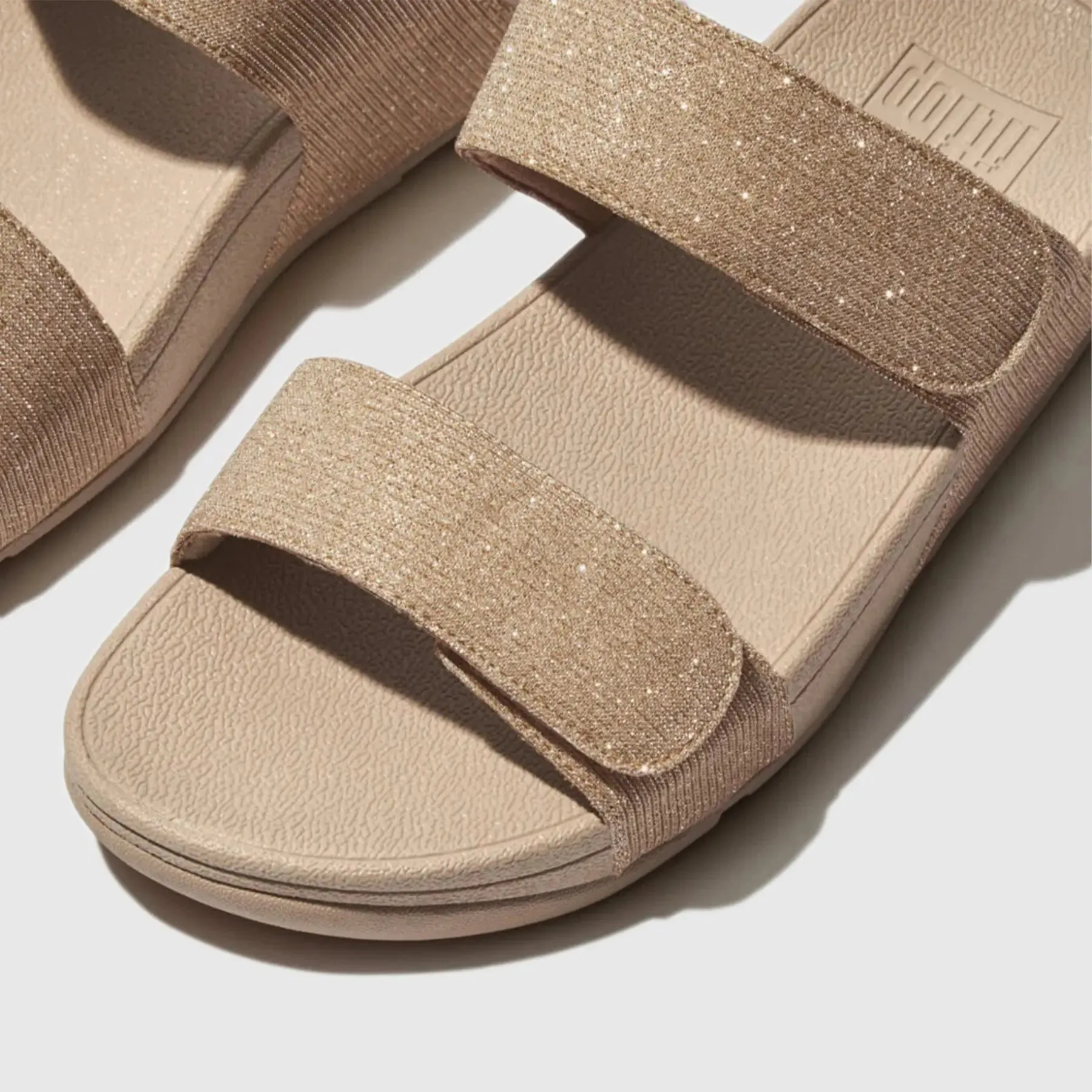 Lulu Adj Shimmerlux Slide Beige FZ9-A94