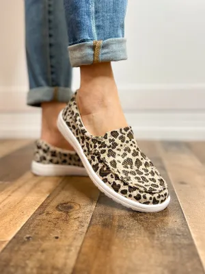 Maya Slip On Tennis Shoes in Leopard