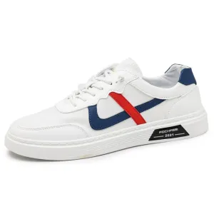 men comfortable white walking sneakers