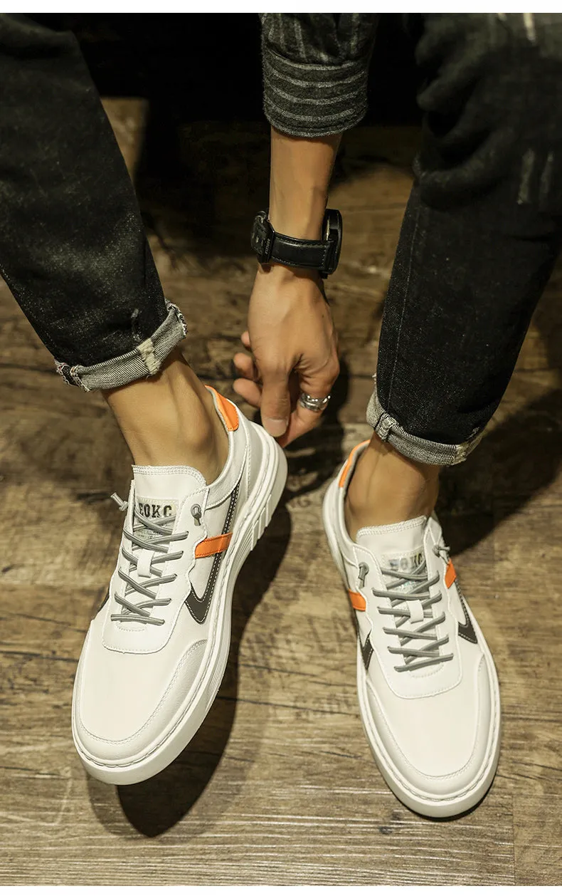 men comfortable white walking sneakers