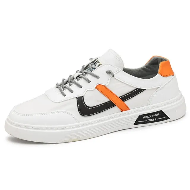 men comfortable white walking sneakers