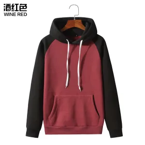Men Pocket Sports Hooded Sweater Coat