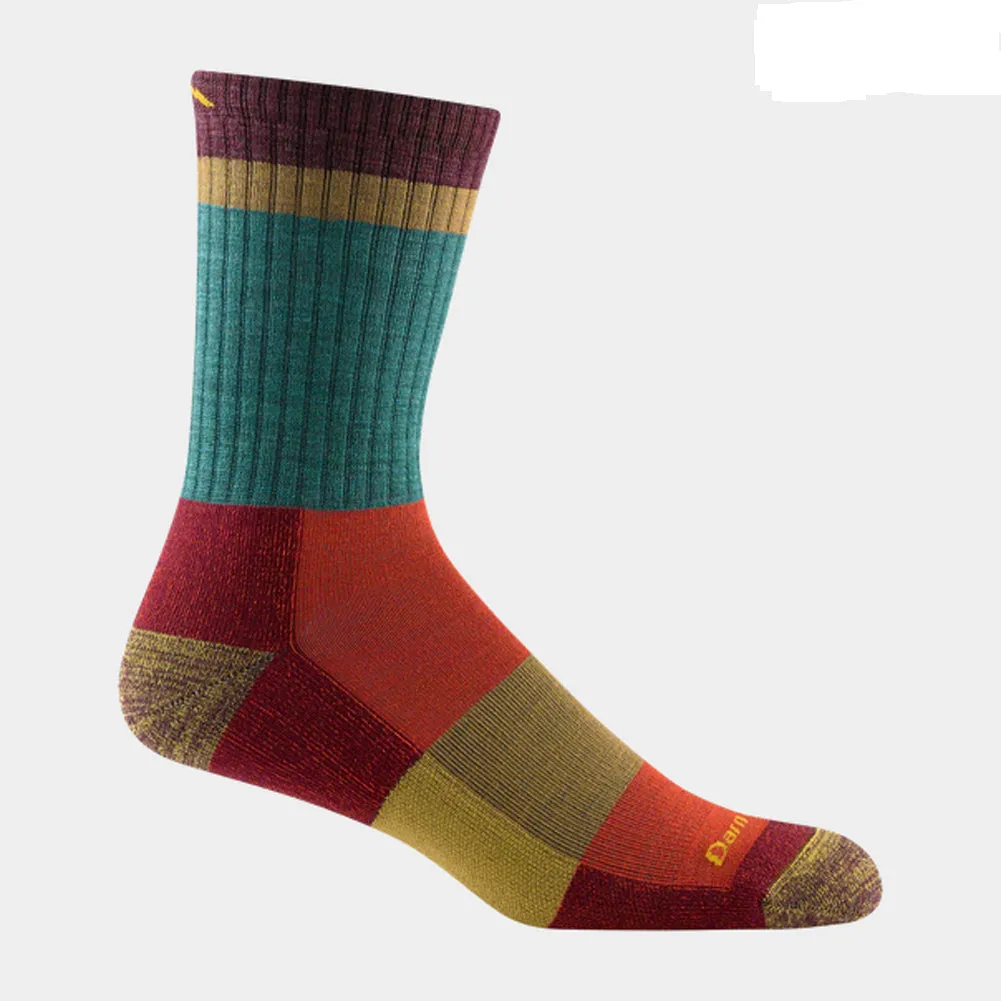 Men's Heady Stripe Micro Crew Lightweight Hiking Sock - 1924