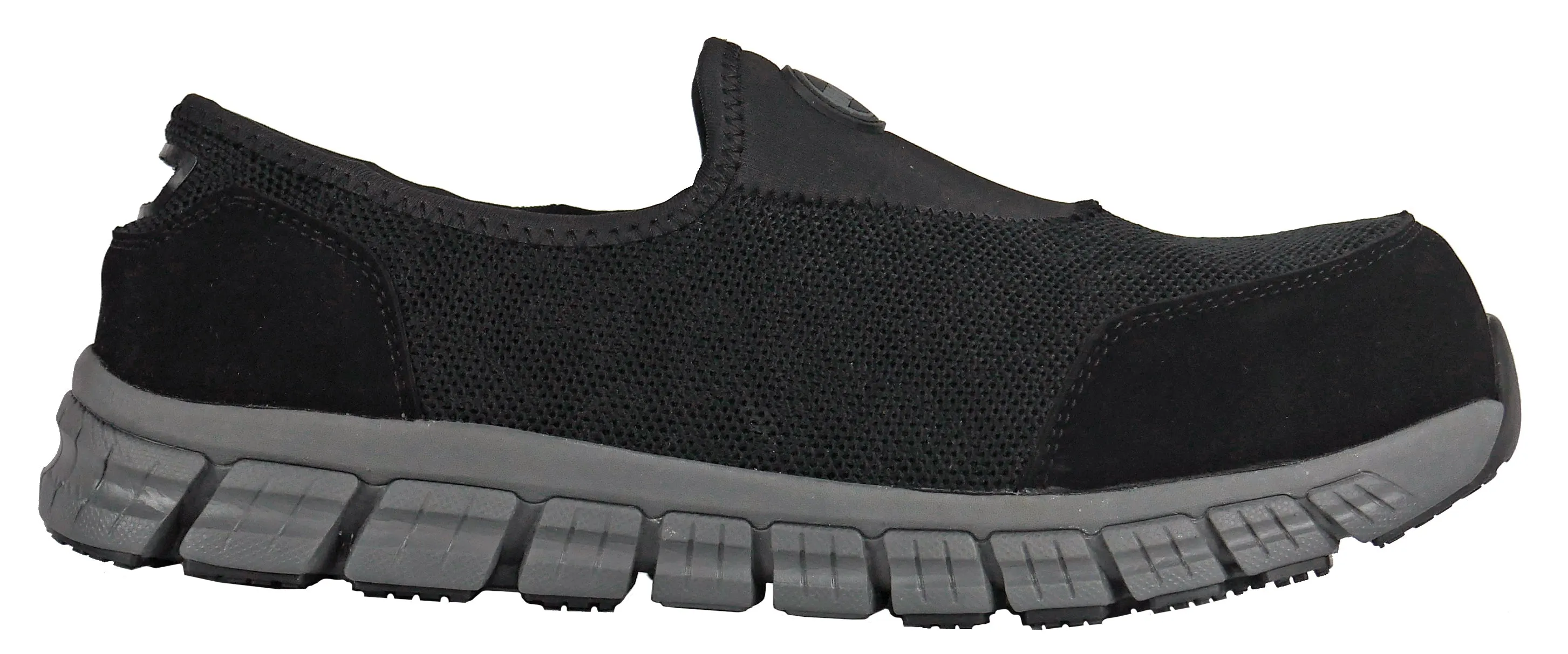 Men's Hoss Meteorite Black, EH, SR, Slip On Composite Toe Shoe