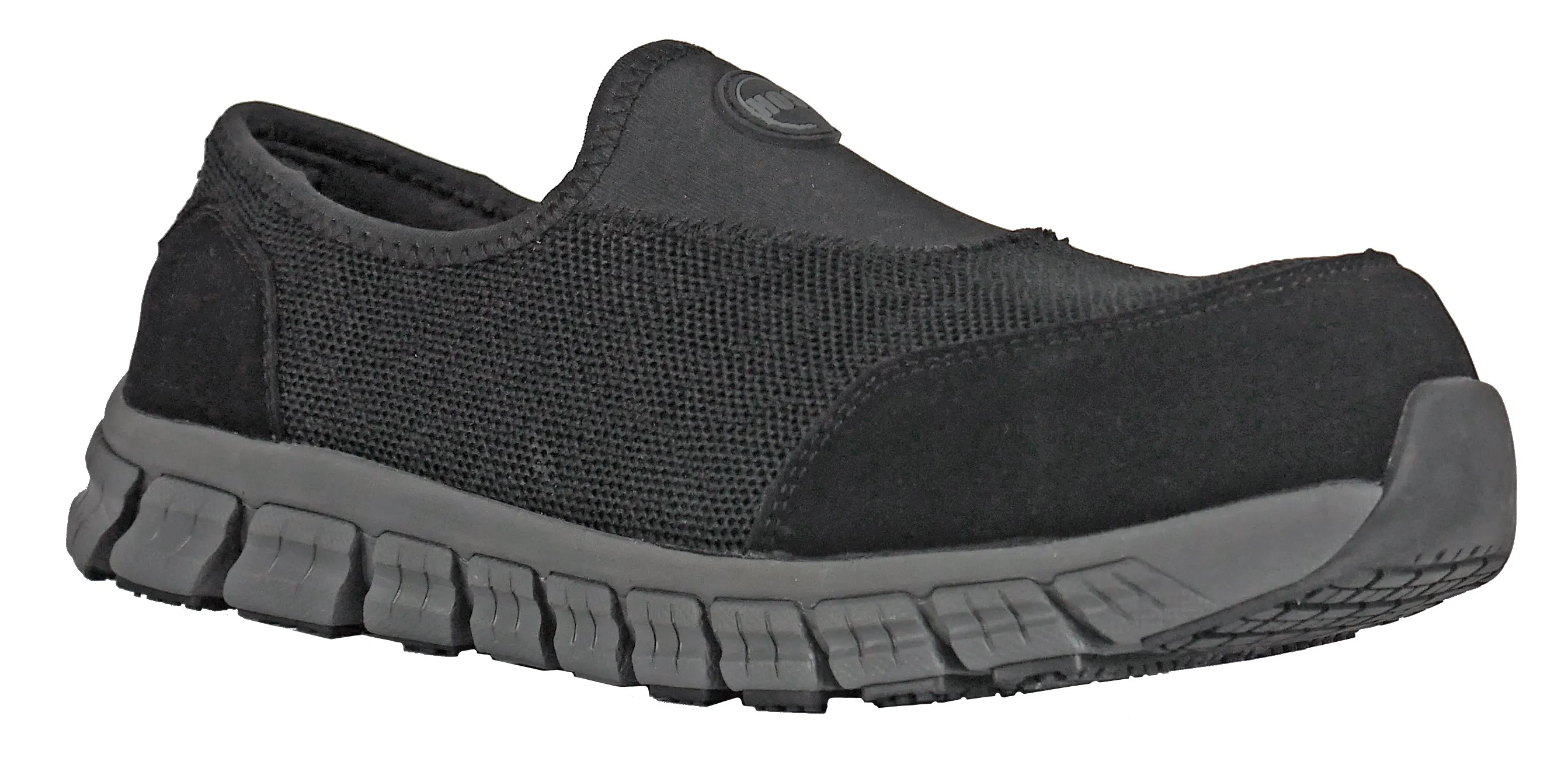 Men's Hoss Meteorite Black, EH, SR, Slip On Composite Toe Shoe