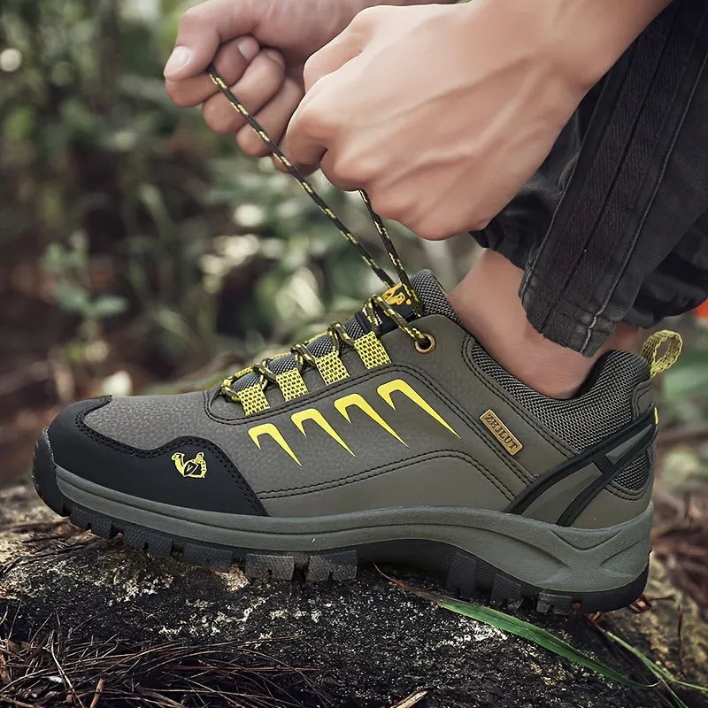 Men's Outdoor Hiking Shoes Solid Color All-Season Sneakers