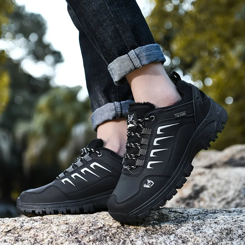 Men's Outdoor Hiking Shoes Solid Color All-Season Sneakers