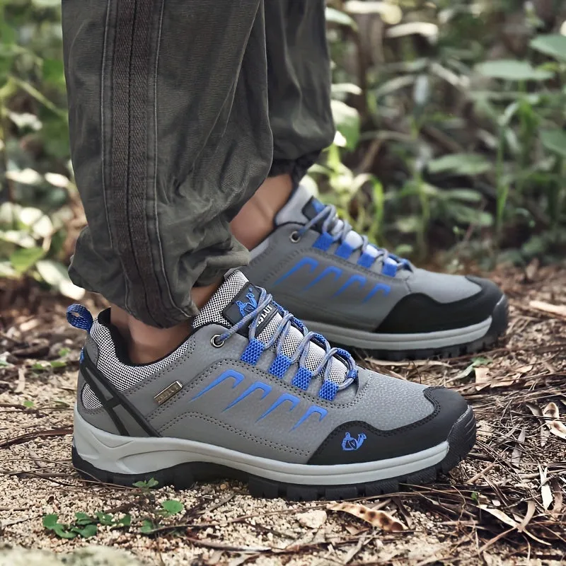 Men's Outdoor Hiking Shoes Solid Color All-Season Sneakers
