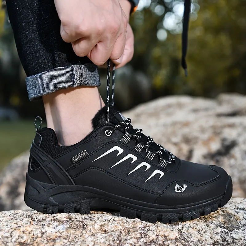 Men's Outdoor Hiking Shoes Solid Color All-Season Sneakers
