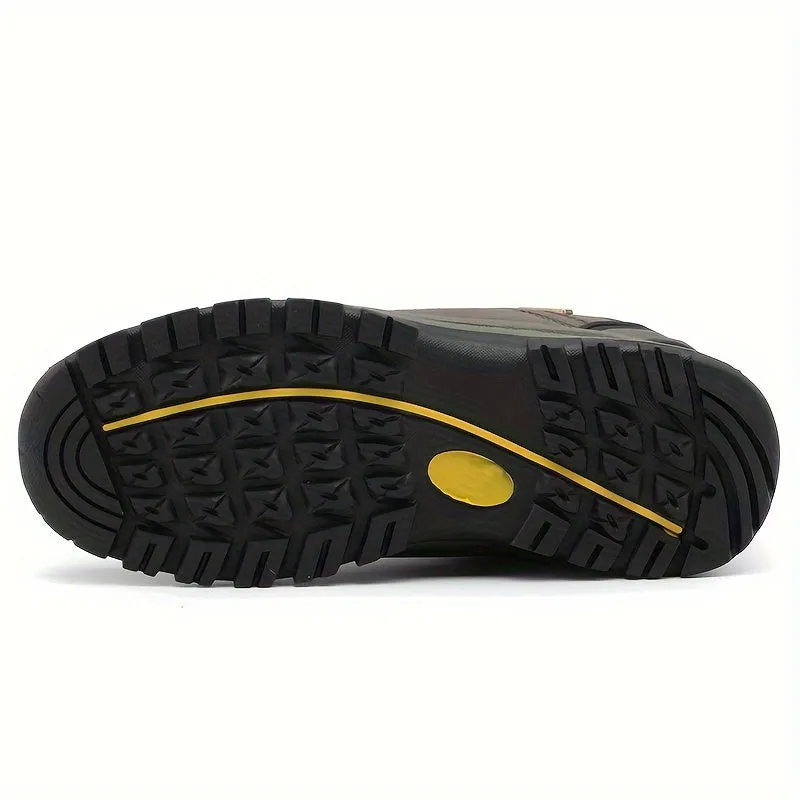 Men's Outdoor Hiking Shoes Solid Color All-Season Sneakers