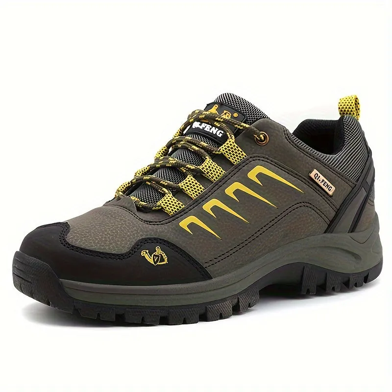 Men's Outdoor Hiking Shoes Solid Color All-Season Sneakers