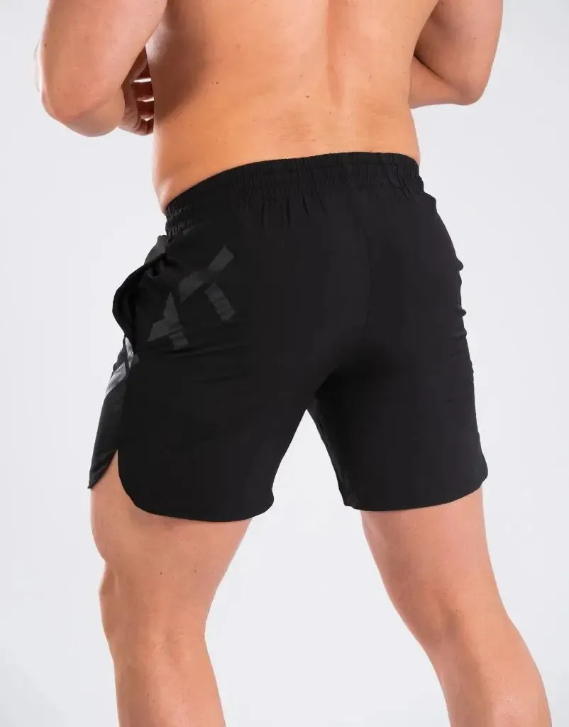 Mens Shorts  Men Casual Beach Shorts Bodybuilding Fitness Short Sweat Quick Dry Big Letter Print