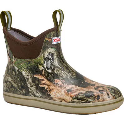 MENS XTRATUF 6IN ANKLE DECK BOOT - MOSSY OAK COUNTRY DNA