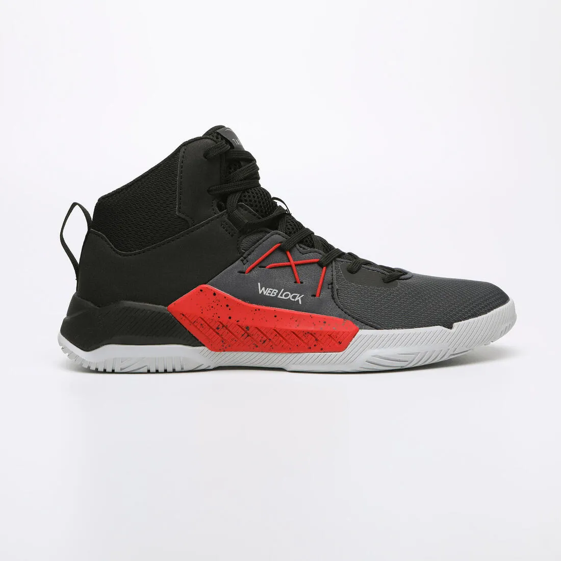 Men's/Women's Beginner Basketball Shoes Protect 100 - Black/Red