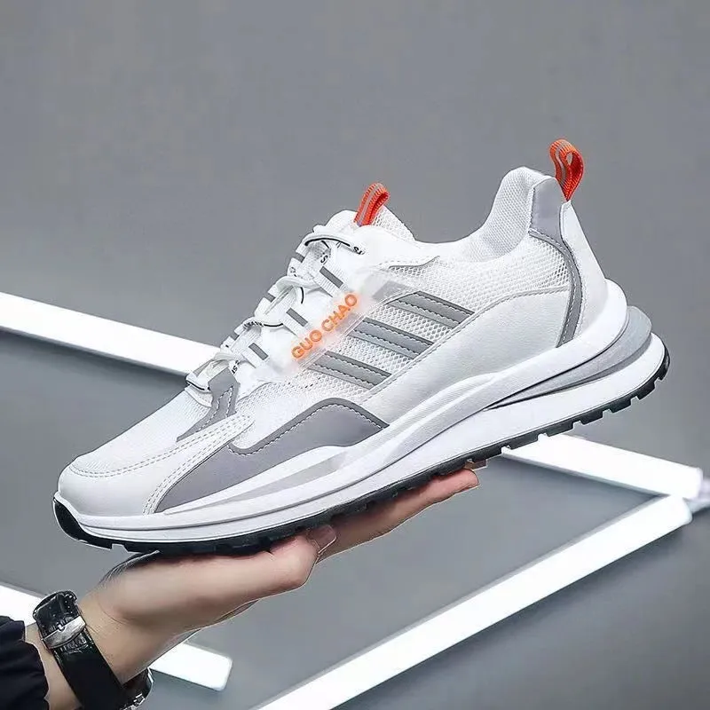 Mesh Breathable Lace Up Running Sneaker Men