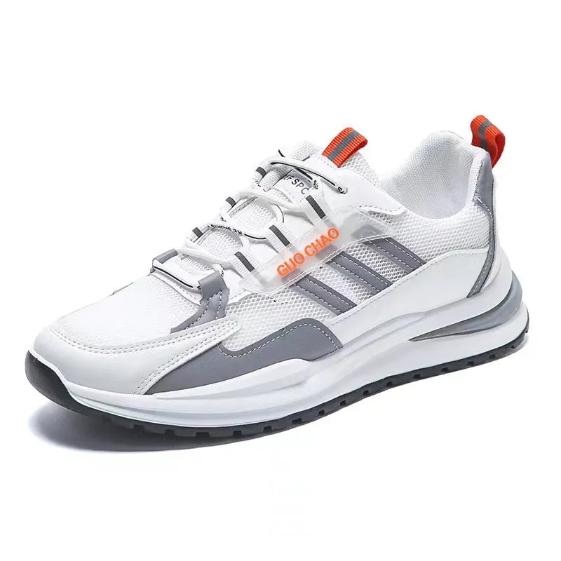 Mesh Breathable Lace Up Running Sneaker Men
