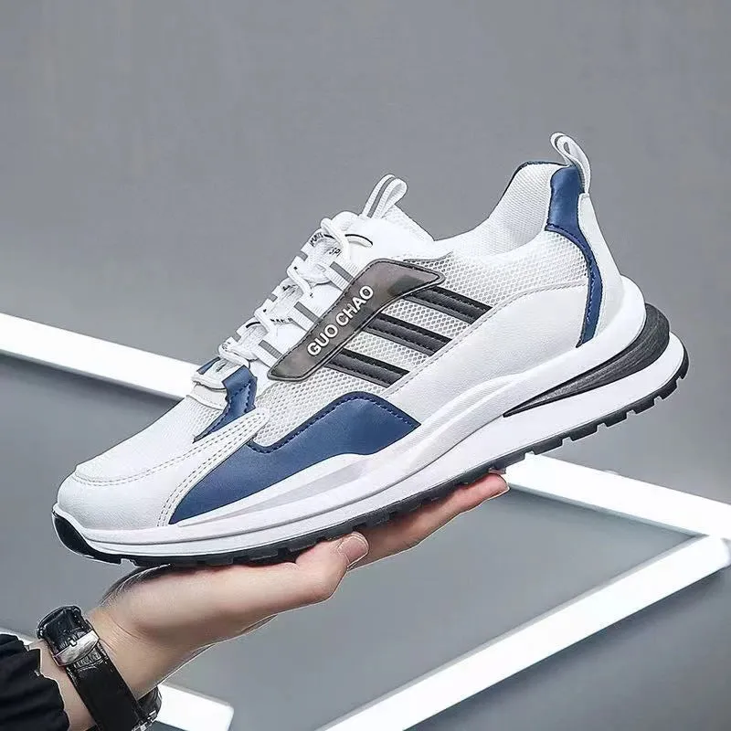 Mesh Breathable Lace Up Running Sneaker Men