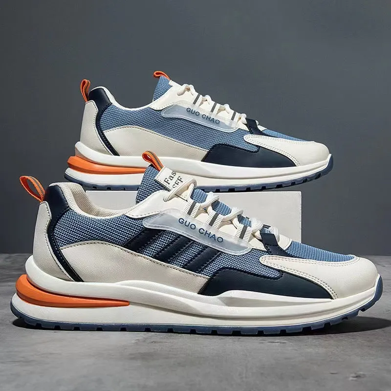 Mesh Breathable Lace Up Running Sneaker Men