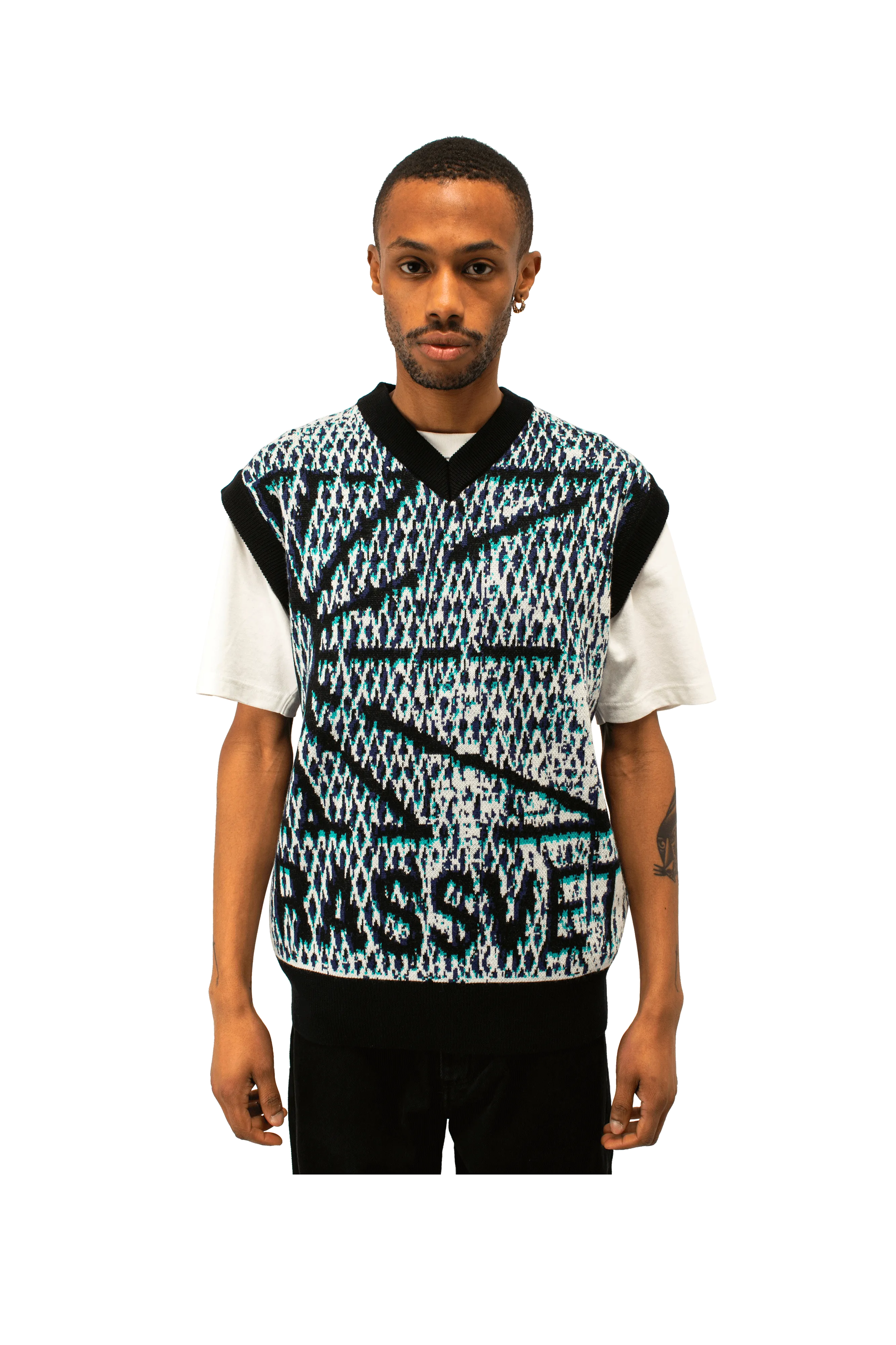 Mesh Camo Sleeveless Jumper Knit