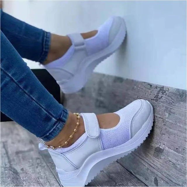 Mesh Platform Casual Sneakers