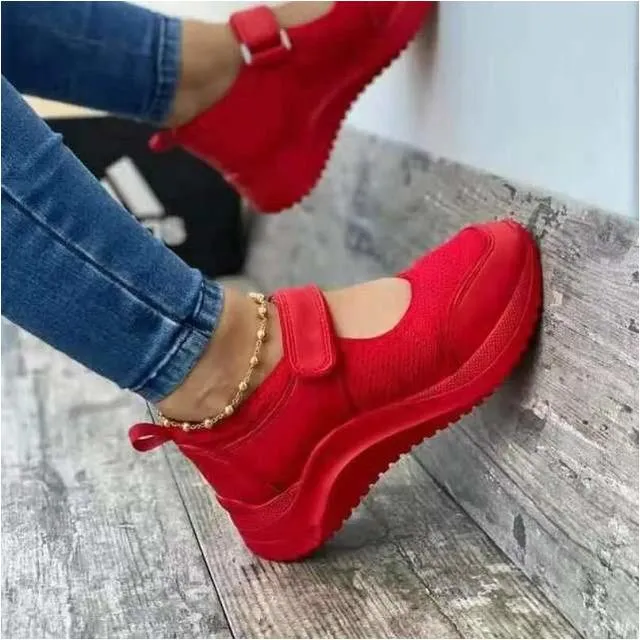 Mesh Platform Casual Sneakers