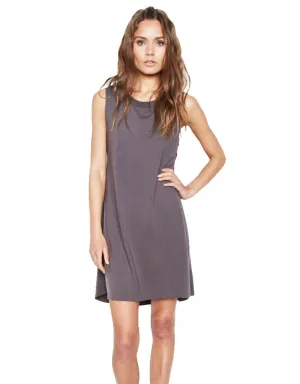 Michael Lauren Cyd Mini Dress in Coal