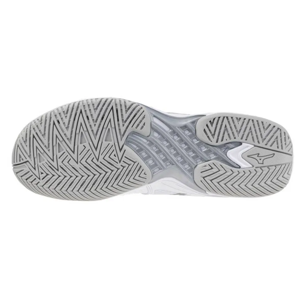 Mizuno Wave Exceed Tour 6 AC Women's Tennis Shoe (White/Silver)