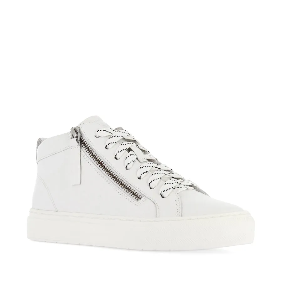 MORGAN - WHITE TUMBLED LEATHER