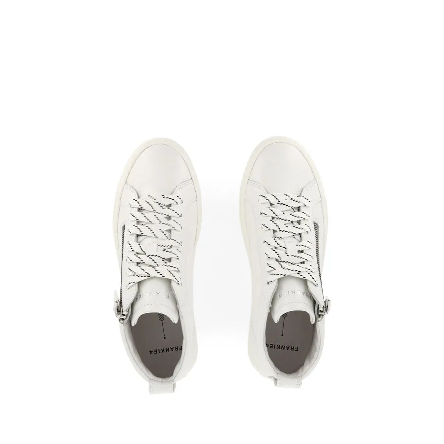 MORGAN - WHITE TUMBLED LEATHER