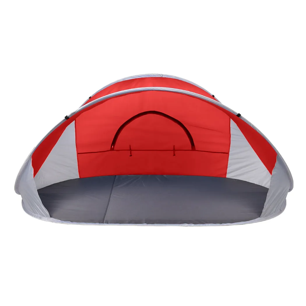 Mountview Pop Up Tent Camping Beach Red