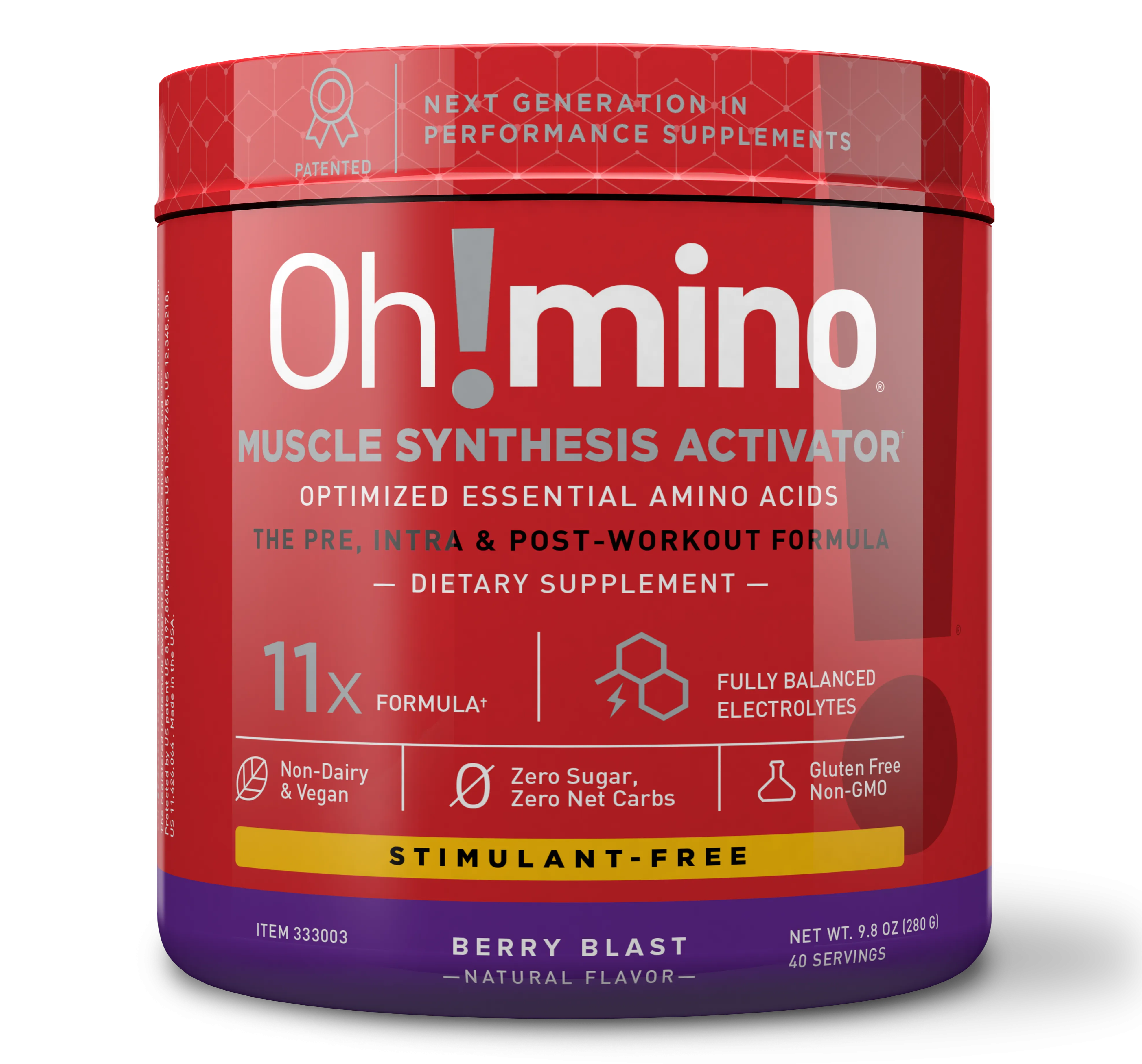 Muscle Synthesis Activator† | Stimulant-Free - Berry Blast Flavor!