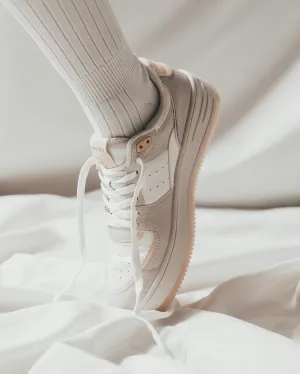 Neutral Tone Low-Top Sneakers
