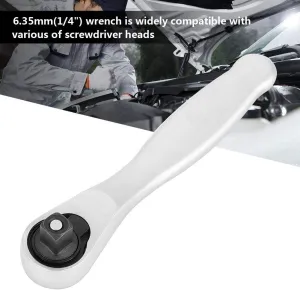 NEW 6.35mm 1/4" Mini Ratchet Wrench Screwdrivers Hex WrenchTorque Quick Socket Batch Tool (Square Head)